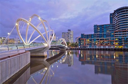 Melbourne Docklands and Yarra River, Melbourne, Victoria, Australia, Pacific Foto de stock - Con derechos protegidos, Código: 841-05783501