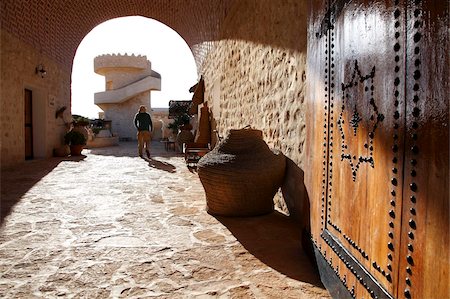 Tee Haus Eingang und Lookout, Tamezret Dorf, Matmata, Tunesien, Nordafrika, Afrika Stockbilder - Lizenzpflichtiges, Bildnummer: 841-05794631