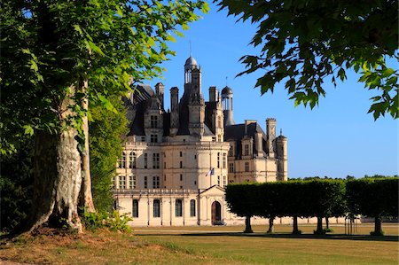 regal - South facade, Chateau de Chambord, Chambord, UNESCO World Heritage Site, Loir et Cher, Loire Valley, France, Europe Stock Photo - Rights-Managed, Code: 841-05794692