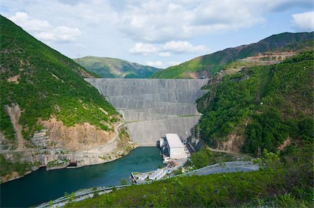 Fierze dam, Albania, Europe Foto de stock - Con derechos protegidos, Código: 841-05794991