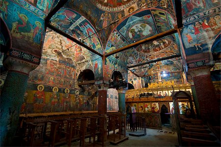 fresken - Kloster St. Prodhomos, eine der alten orthodoxen Kirchen Voskopoja, Albanien, Europa Stockbilder - Lizenzpflichtiges, Bildnummer: 841-05795078