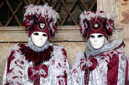 st marks square venice - Masks at Venice Carnival in St. Mark's Square, Venice, Veneto, Italy, Europe Stock Photo - Rights-Managed, Code: 841-05795239