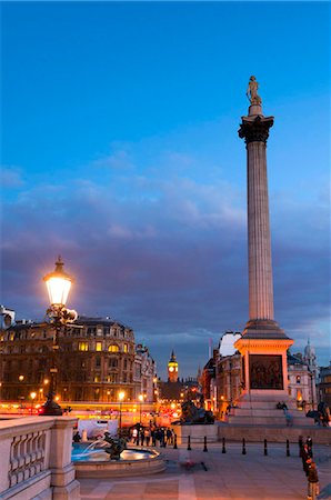 Nelsons Column and Trafalgar Square, London, England, United Kingdom, Europe Stock Photo - Rights-Managed, Code: 841-05795549