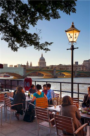 St. Paul's Cathedral from Southwark river bank, London, England, United Kingdom, Europe Stock Photo - Rights-Managed, Code: 841-05795564