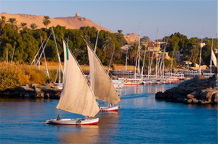 río nilo - River Nile, Aswan, Upper Egypt, Egypt, North Africa, Africa Foto de stock - Con derechos protegidos, Código: 841-05795625