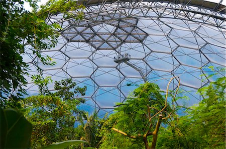 domed european - Eden Project near St. Austell, Cornwall, England, United Kingdom, Europe Stock Photo - Rights-Managed, Code: 841-05795730