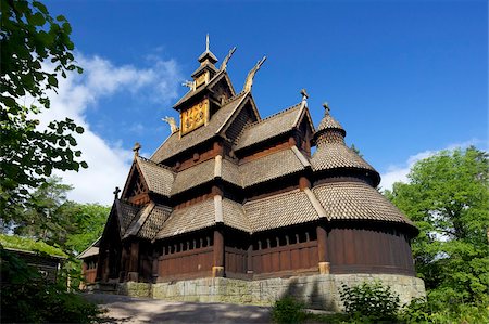 Gol 13.Jahrhundert Stavkirke (hölzerne Stabkirche), Norsk Folkemuseum Folk Museum, Bygdoy, Oslo, Norwegen, Scandinavia, Europa Stockbilder - Lizenzpflichtiges, Bildnummer: 841-05795808