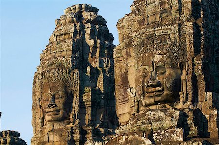 Bayon temple, dating from the 13th century, Angkor, UNESCO World Heritage Site, Siem Reap, Cambodia, Indochina, Southeast Asia, Asia Foto de stock - Con derechos protegidos, Código: 841-05796494