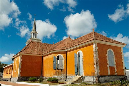 Notre-Dame-de-la-Delivrance church, Les Trois-Ilets, Martinique, French Overseas Department, Windward Islands, West Indies, Caribbean, Central America Stock Photo - Rights-Managed, Code: 841-05796491