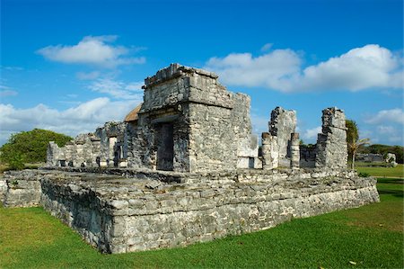 Ancient Mayan archaeological site of Tulum, Tulum, Quintana Roo, Mexico, North America Stock Photo - Rights-Managed, Code: 841-05796621