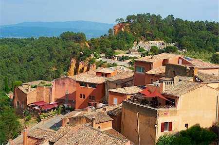 Roussillon village, Luberon, Provence, Vaucluse, France, Europe Photographie de stock - Rights-Managed, Code: 841-05796667