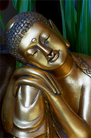 Tête de Bouddha statue, Bangkok (Thaïlande), l'Asie du sud-est, Asie Photographie de stock - Rights-Managed, Code: 841-05796714