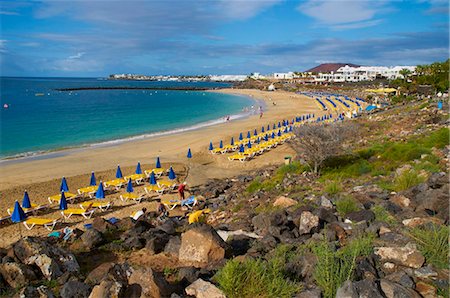 Blanca Beach, Lanzarote, Canary îles, Espagne, océan Atlantique, Europe Photographie de stock - Rights-Managed, Code: 841-05796802