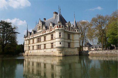 Château d'Azay le Rideau, patrimoine mondial de l'UNESCO, Indre et Loire, vallée de la Loire, France, Europe Photographie de stock - Rights-Managed, Code: 841-05796818