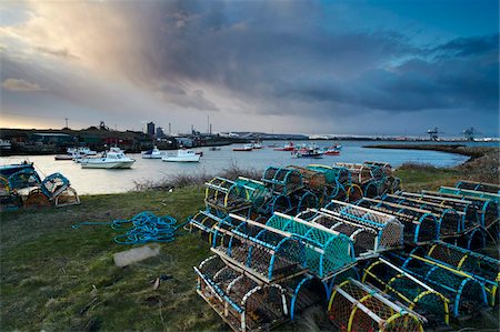 A stormy morning at Paddy's Hole, Cleveland, England, United Kingdom, Europe Foto de stock - Direito Controlado, Número: 841-05796975