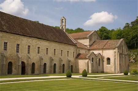 Fontenay Abbey, UNESCO World Heritage Site, Burgundy, France, Europe Foto de stock - Direito Controlado, Número: 841-05845806