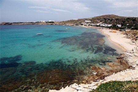 paradise beach mykonos - Paradise Beach, Mykonos, Cyclades Islands, Greek Islands, Greece, Europe Foto de stock - Con derechos protegidos, Código: 841-05845911