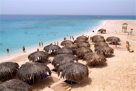 parasol - Mahmya Island near Hurghada, Red Sea, Egypt, North Africa, Africa Foto de stock - Con derechos protegidos, Código: 841-05845957