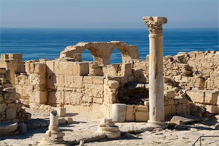 Ruins of Kourion, near Episkopi, Cyprus, Europe Foto de stock - Con derechos protegidos, Código: 841-05846070