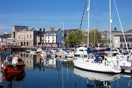 devon - Yachts, le Barbican, Plymouth, Devon, Angleterre, Royaume-Uni, Europe Photographie de stock - Rights-Managed, Code: 841-05846095