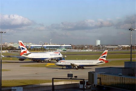View from Terminal 5, Heathrow Airport, London, United Kingdom, Europe Fotografie stock - Rights-Managed, Codice: 841-05846136