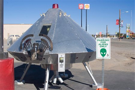 space ship - Fresh Alien Jerky, near Area 51, Baker, California, United States of America, North America Stock Photo - Rights-Managed, Code: 841-05846140