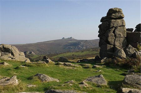 simsearch:841-06449960,k - Haytor Rocks seen from Hound Tor, Dartmoor National Park, Devon, England, United Kingdom, Europe Foto de stock - Direito Controlado, Número: 841-05846202