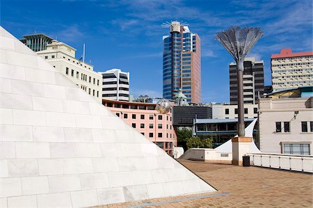 simsearch:841-05846233,k - Civic Square, Wellington, North Island, New Zealand, Pacific Foto de stock - Direito Controlado, Número: 841-05846229