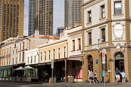 George Street dans le quartier Rocks, Sydney, New South Wales, Australie, Pacifique Photographie de stock - Rights-Managed, Code: 841-05846283