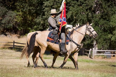 Civil War re-enactment at Fort Tejon State Historic Park, Lebec, Kern County, California, United States of America, North America Stock Photo - Rights-Managed, Code: 841-05846296