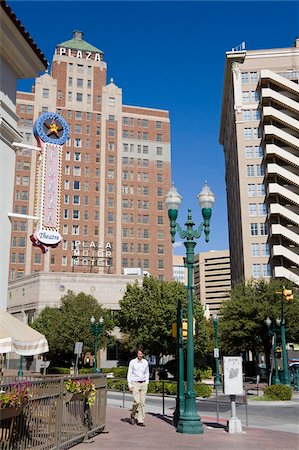 el paso, texas - Pioneer Plaza in El Paso, Texas, United States of America, North America Stock Photo - Rights-Managed, Code: 841-05846307