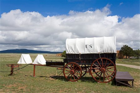 Wagon à Fort Union National Monument, Las Vegas, Nouveau-Mexique, États-Unis d'Amérique, l'Amérique du Nord Photographie de stock - Rights-Managed, Code: 841-05846316