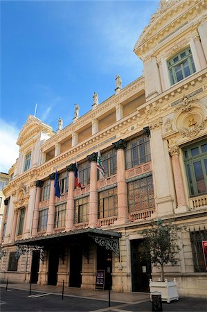 Facade of the Opera Theatre, Nice, Alpes Maritimes, Provence, Cote d'Azur, French Riviera, France, Europe Fotografie stock - Rights-Managed, Codice: 841-05846386