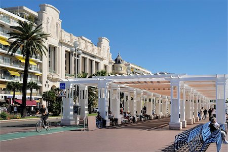 Promenade des Anglais, Nice, Alpes Maritimes, Provence, Cote d'Azur, French Riviera, France, Europe Fotografie stock - Rights-Managed, Codice: 841-05846381