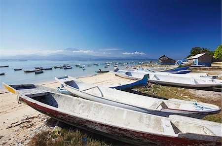 Boats in fishing village, Nusa Lembongan, Bali, Indonesia, Southeast Asia, Asia Stock Photo - Rights-Managed, Code: 841-05846465