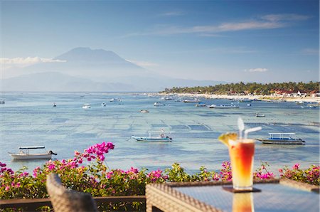 Bar overlooking Jungutbatu beach, Nusa Lembongan, Bali, Indonesia, Southeast Asia, Asia Stock Photo - Rights-Managed, Code: 841-05846466