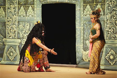 Performance orang wayang au théâtre Sriwedari, Solo, Java, Indonésie, Asie du sud-est, Asie Photographie de stock - Rights-Managed, Code: 841-05846502