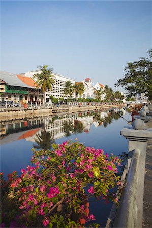 Colonial buildings along canal of Kali Besar, Kota, Jakarta, Java, Indonesia, Southeast Asia, Asia Stock Photo - Rights-Managed, Code: 841-05846567