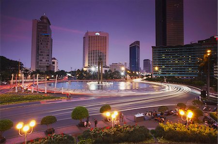 Welcome Monument at dusk, Jakarta, Java, Indonesia, Southeast Asia, Asia Fotografie stock - Rights-Managed, Codice: 841-05846572