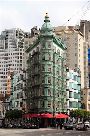 Flatiron Building, Columbus Tower (Sentinel Building), North Beach, San Francisco, California, United States of America, North America Stock Photo - Rights-Managed, Code: 841-05846724