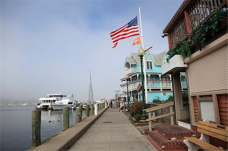 patriotic, america - Harbor, Oak Bluffs, Marthas Vineyard, Massachusetts, New England, United States of America, North America Stock Photo - Rights-Managed, Code: 841-05846730