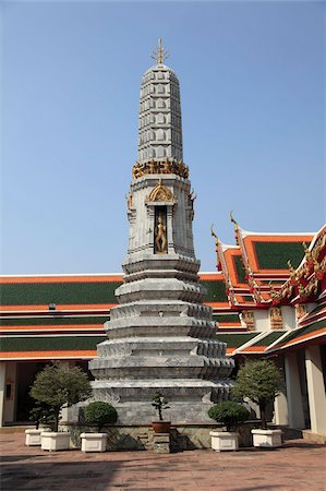 Wat Pho (Wat Po) (Wat Phra Chetuphon), oldest Buddhist temple in the city, Rattanakosin (Ratanakosin), Bangkok, Thailand, Southeast Asia, Asia Foto de stock - Con derechos protegidos, Código: 841-05846793