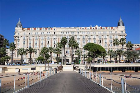 french riviera travel - Carlton Hotel, Carlton InterContinental, La Croisette, Cannes, Provence, Cote d'Azur, French Riviera, France, Europe Stock Photo - Rights-Managed, Code: 841-05846807