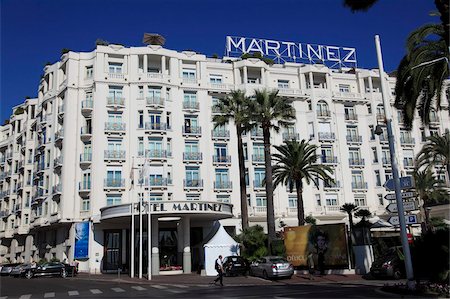 Hotel Martinez, Cannes, Alpes Maritimes, Provence, Cote d'Azur, France, Europe Foto de stock - Con derechos protegidos, Código: 841-05846808