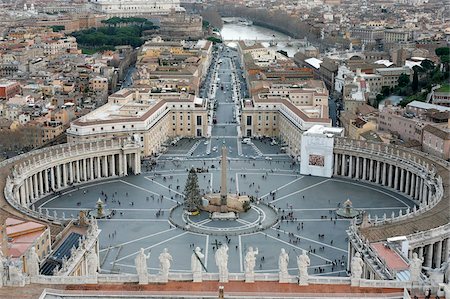 saint peter's square - St. Peter's Square, Vatican, Rome, Lazio, Italy, Europe Stock Photo - Rights-Managed, Code: 841-05846867