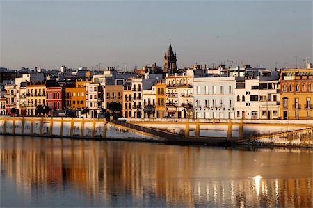 sevilla - Rive de la rivière Guadalquivir, Séville, Andalousie, Espagne, Europe Photographie de stock - Rights-Managed, Code: 841-05846988