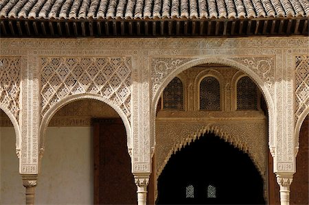 Patio de Arrayanes, Palais de Comares, Nasrides palais, Alhambra, UNESCO World Heritage Site, Grenade, Andalousie, Europe Photographie de stock - Rights-Managed, Code: 841-05847008