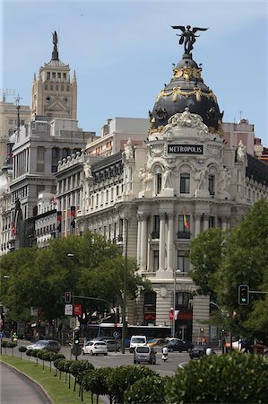 simsearch:841-05959719,k - Metropolis Building, Madrid, Spain, Europe Foto de stock - Direito Controlado, Número: 841-05847014