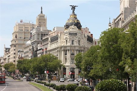 spain traditional building - Metropolis Building, Madrid, Spain, Europe Stock Photo - Rights-Managed, Code: 841-05847015