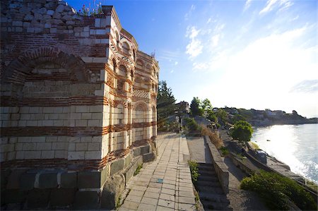 Ruins of the Medieval Church of St. John Aliturgetos, southeastern facade of the non sanctified church, UNESCO World Heritage Site, Nessebar, Bulgaria, Europe Foto de stock - Con derechos protegidos, Código: 841-05847107